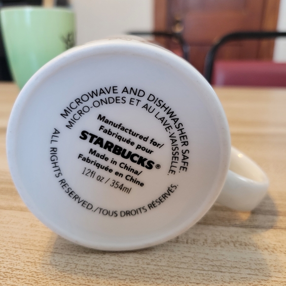 Starbucks Holiday Cup of Joy Christmas Coffee Tea Mug 12 oz Ceramic Cup 2013 - Picture 4 of 6